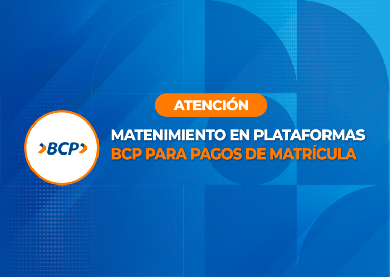 MANTENIMIENTO PLATAFORMAS BCP PAGOS Idiomas PUCP