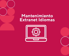 MANTENIMIENTO EXTRANET IDIOMAS SÁBADO PUCP